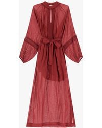Dixie - Vestito Lungo Con Cintura E Dettagli - Lyst