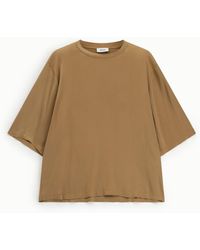 Dixie - Top Ampio Manica Al Gomito Girocollo Minimal - Lyst
