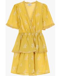 Dixie - Robe Courte Imprimée Florale Avec Ceinture - Lyst