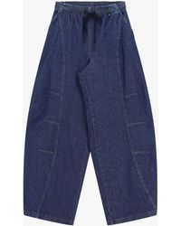 Dixie - Pantalon Palazzo Large Taille Haute Avec Cordon - Lyst