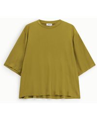 Dixie - Top Ampio Manica Al Gomito Girocollo Minimal - Lyst