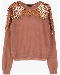 Dixie - Pull À Sequins Et Manches Longues - Lyst