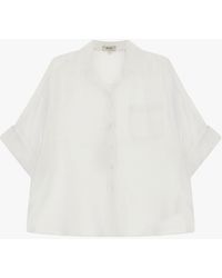 Dixie - Chemise Ample Manches 3/4 Avec Poche - Lyst