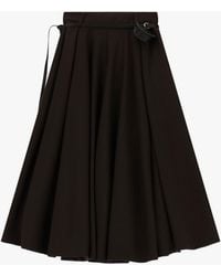Dixie - Gonna Lunga A Ruota Vita Alta Con Cintura E Mini Borsetta - Lyst
