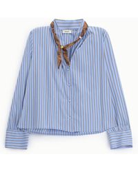 Dixie - Camicia A Righe Con Collo Classico E Maniche Lunghe - Lyst