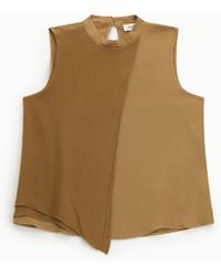 Dixie - Top Smanicato Colorblock Con Collo Alto - Lyst