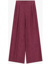 Dixie - Pantalon Palazzo Taille Haute À Motif Fleuri - Lyst