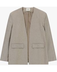 Dixie - Blazer À Rayures Avec Poches À Rabat - Lyst