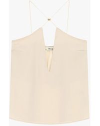 Dixie - Top Halter Con Spalline Sottili E Scollo A V Profondo - Lyst