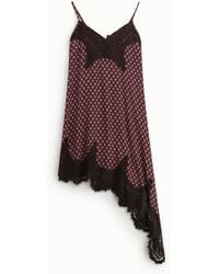 Dixie - Robe Midi Imprimée À Détails En Dentelle - Lyst