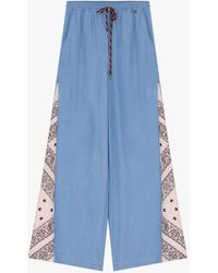Dixie - Jeans A Gamba Larga Con Coulisse E Banda Laterale - Lyst
