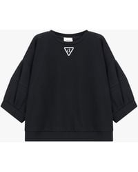 Dixie - Felpa Con Maniche 3/4 E Logo - Lyst