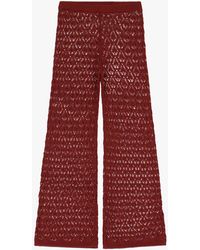 Dixie - Pantalon Évasé Avec Motif Ajouré - Lyst