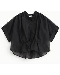 Dixie - Camicia Con Colletto Coreano E Bottoni - Lyst