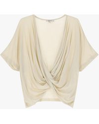 Dixie - T-Shirt À Manches Courtes Et Col En V - Lyst