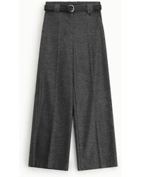Dixie - Pantaloni Palazzo A Vita Alta Con Cintura - Lyst