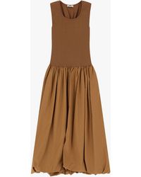 Dixie - Robe Midi Sans Manches Unie - Lyst