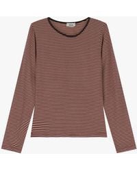Dixie - T-Shirt A Righe Con Maniche Lunghe E Scollo Rotondo - Lyst