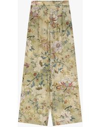 Dixie - Pantaloni Ampi Con Stampa Floreale - Lyst