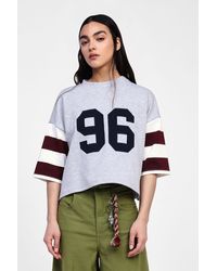 Dixie - T-Shirt Con Maniche 3/4 Stampate E Numero - Lyst