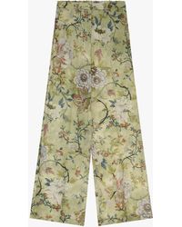 Dixie - Pantalons Larges À Motif Floral - Lyst