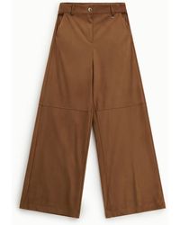 Dixie - Pantaloni Palazzo A Vita Alta Con Cuciture Visibili - Lyst