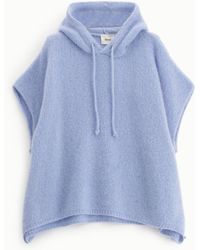 Dixie - Poncho Maille À Capuche Et Cordon - Lyst