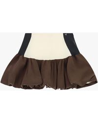Dixie - Jupe Courte À Volants Taille Haute Blocs De Couleur - Lyst
