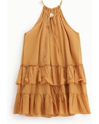 Dixie - Abito Corto Con Balze E Spalline - Lyst