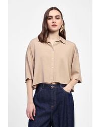 Dixie - Camicia Ampia Con Maniche A Tre Quarti - Lyst