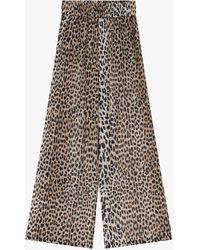 Dixie - Pantaloni Larghi Stampati A Vita Alta - Lyst