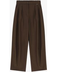 Dixie - Pantaloni Palazzo Vita Alta Con Pince Frontali - Lyst