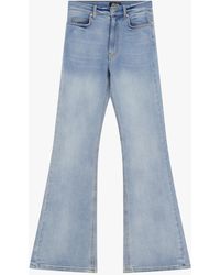 Dixie - Jeans A Zampa Con Vita Alta - Lyst