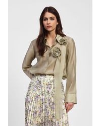 Dixie - Camicia Con Dettagli Floreali E Chiusura A Bottoni - Lyst
