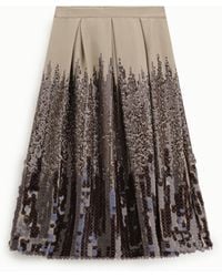 Dixie - Gonna Midi Plissé Con Dettagli Di Paillettes - Lyst