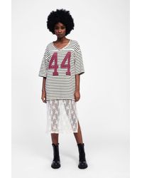 Dixie - Abito T-Shirt A Righe Con Gonna - Lyst