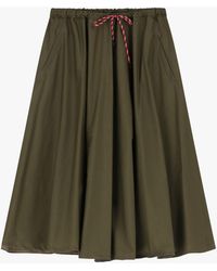 Dixie - Gonna Midi Con Vita Alta E Coulisse - Lyst