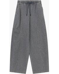 Dixie - Pantalon Palazzo Large Taille Haute Avec Cordon - Lyst
