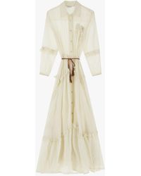 Dixie - Robe Longue Avec Boutons Et Ceinture - Lyst