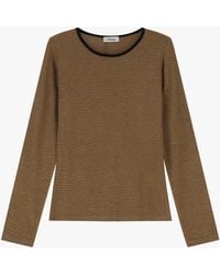Dixie - T-Shirt A Righe Con Maniche Lunghe E Scollo Rotondo - Lyst