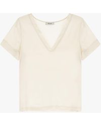 Dixie - T-Shirt À Col V Et Manches Courtes - Lyst