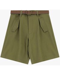 Dixie - Shorts A Gamba Dritta Con Cintura E Tasche - Lyst