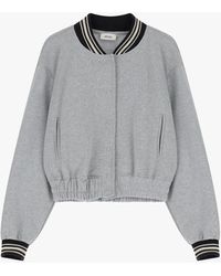 Dixie - Giacca Bomber Con Colletto Rigato - Lyst