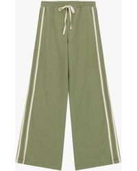 Dixie - Pantalon Palazzo À Bandes Latérales Taille Haute - Lyst