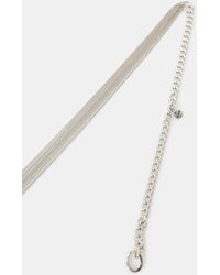 Dixie - Cintura Catena Maglia Sottile Con Frange - Lyst