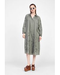 Dixie - Vestito Chemisier Con Maniche Lunghe E Colletto - Lyst