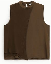 Dixie - Top Smanicato Colorblock Con Collo Alto - Lyst
