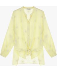 Dixie - Camicia Ricamata Con Colletto Coerano E Bottoni - Lyst