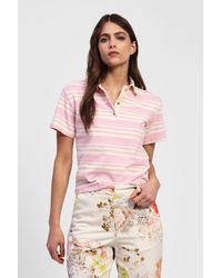 Dixie - Polo A Righe Con Colletto Classico - Lyst