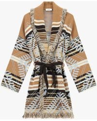 Dixie - Cardigan Con Frange E Cintura - Lyst